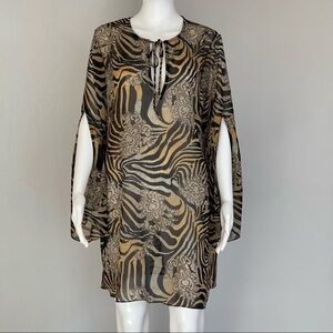 ST. JOHN Swim Cover Ups Animal Print size Small